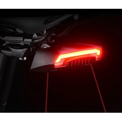 LucesLuz de freno de bicicleta - luz de giro - luz trasera de cola de flash - línea láser