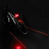 LucesLuz de freno de bicicleta - luz de giro - luz trasera de cola de flash - línea láser
