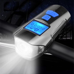 LucesBicycle front light - with bike computer - speedometer - LCD - USB - waterproof