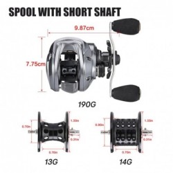 HerramientasProfessional fishing reel - long casting - ultra light - 7.2:1 / 8.1:1 - 18LB