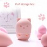 PincelesCosmetic sponge storage box - silicone drying / cleaning case - kitten shape