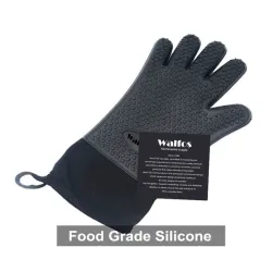 LimpiezaLong protective glove - for cleaning / BBQ - heat resistant - silicone - 1 piece