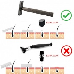 AfeitadoShaving razor - double edge - with 10 shaving blades