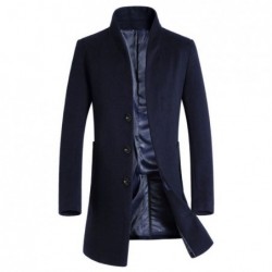 ChaquetasMen's wool coat - long jacket - slim fit