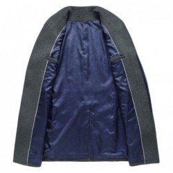 Men's wool coat - long jacket - slim fitJackets