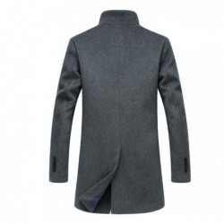 Men's wool coat - long jacket - slim fitJackets