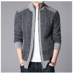 ChaquetasThick warm sweater - short jacket with zipper - cashmere / wool / fleece