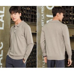 Hoodies & SudaderaMen's POLO pullover - t-shirt with buttons - cashmere