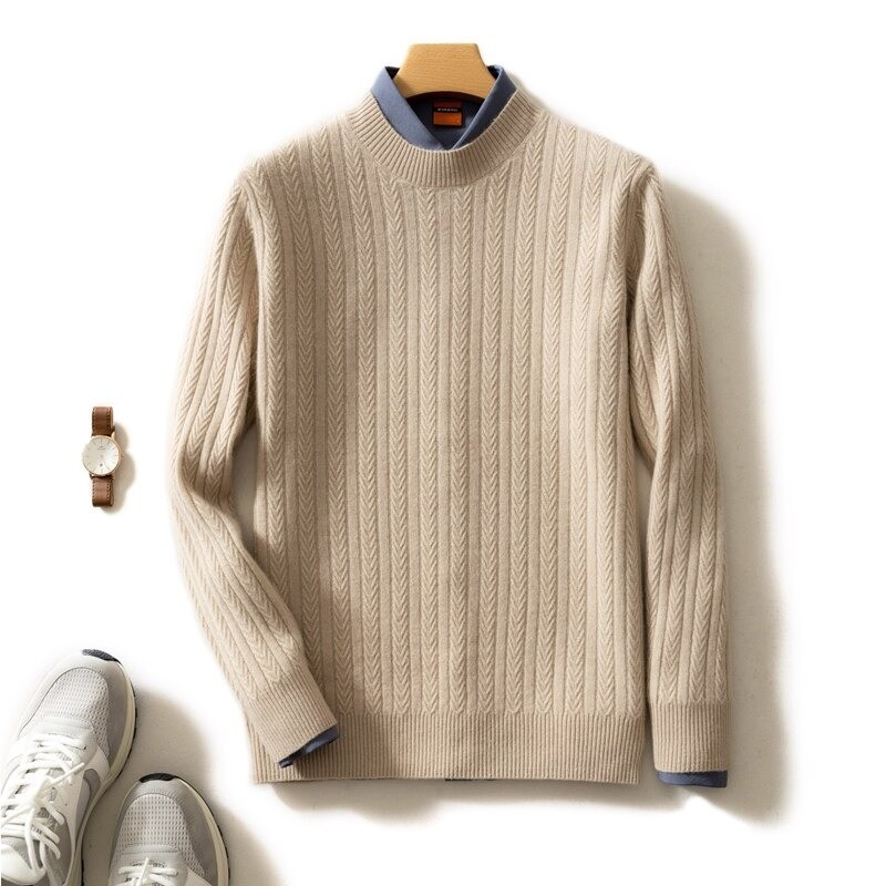 Hoodies & SudaderaElegant men's sweater - pure goat cashmere