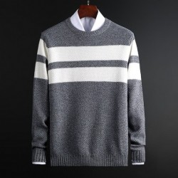 Hoodies & SudaderaClassic knitted sweater with stripes - cashmere / cotton