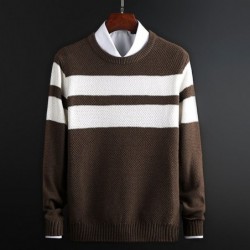 Hoodies & SudaderaClassic knitted sweater with stripes - cashmere / cotton