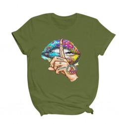 Blusas y camisasLips / whisper words / watercolor graphic - trendy short sleeve t-shirt