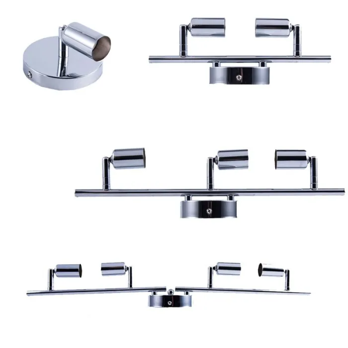 ApliquesCeiling / wall lamp - rotatable - 360 degree adjustable - GU10 base - stainless steel