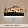 ApliquesRomantic wall light - acrylic lamp - with animals - warm / cold white