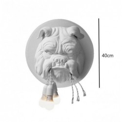 ApliquesNordic style - Bulldog's head with bulbs - LED wall lamp
