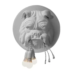 ApliquesNordic style - Bulldog's head with bulbs - LED wall lamp
