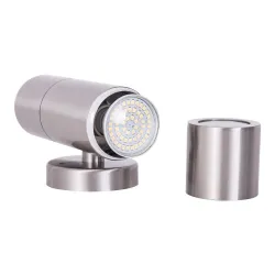 LED wall light - stainless steel lamp - up / down lightningWall lights