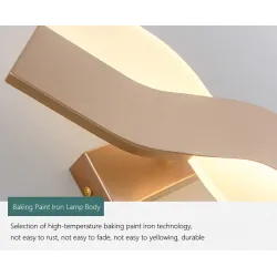 ApliquesNordic style modern wall lamp - LED - adjustable - rotatable