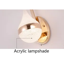 Modern LED wall light - sconce - gold ironWall lights