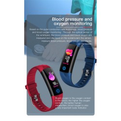Smart Watch - sports bracelet - Bluetooth - fitness tracker / blood pressure / heart rate monitor - IP68 waterproof