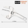 Llave inglesaMulti-function Handle Universal Wrench Large Opening Bathroom Wrench Screw Key Nut Wrench Adjustable Aluminum Al...