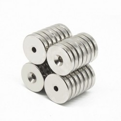 N351~30PCS 50x5-6mm Permanent NdFeB Strong Magnets 50*5 Hole 6mm Round Countersunk Neodymium Magnet 50x5-6 Big Disc Magnet 50...