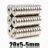 N35N35 - neodymium magnet - round countersunk disc - 20 * 5mm - with 5mm hole