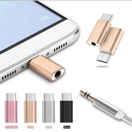 AccesoriosMicro USB Type-C to 3.5mm headphone jack - adapter - splitter