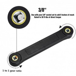 Llave inglesaLlave de extensión universal - con 2 adaptadores - 3/8"