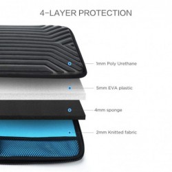 ProtecciónLaptop protective case - hard shell - shockproof - water-resistant - 10" / 13" / 14" / 15.6" / 17"