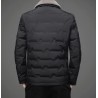 ChaquetasFashionable warm short jacket - down windbreaker - with detachable fur collar