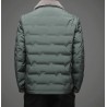 ChaquetasFashionable warm short jacket - down windbreaker - with detachable fur collar
