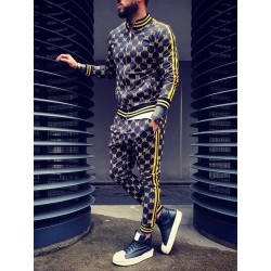 PantalonesFashionable sports tracksuit - sweatshirt with a zipper / long pants - slim fit - 3D printing