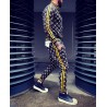 PantalonesFashionable sports tracksuit - sweatshirt with a zipper / long pants - slim fit - 3D printing