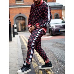 PantalonesFashionable sports tracksuit - sweatshirt with a zipper / long pants - slim fit - 3D printing