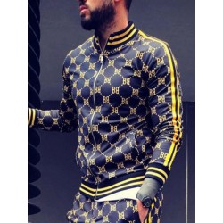 PantalonesFashionable sports tracksuit - sweatshirt with a zipper / long pants - slim fit - 3D printing