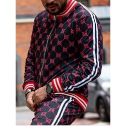 PantalonesFashionable sports tracksuit - sweatshirt with a zipper / long pants - slim fit - 3D printing