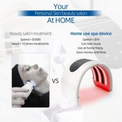 Mascarillas bucalesPDT LED face mask - light therapy - skin tightening / rejuvenation / dark spots remover - 7 colors