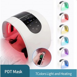 Mascarillas bucalesPDT LED face mask - light therapy - skin tightening / rejuvenation / dark spots remover - 7 colors