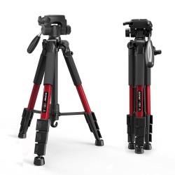 Trípodes y soportesZ666 - professional aluminum camera tripod - portable - with Pan head - for Canon DSLR camera