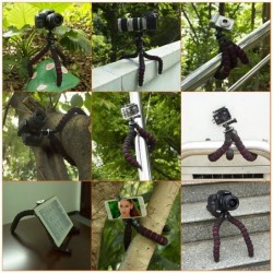 TitularesMini tripod octopus - flexible spider legs - for camera / phone / GoPro / Canon / Nikon / Sony / DSLR