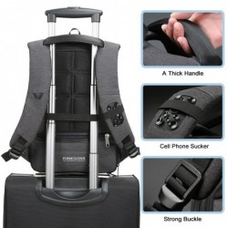 MochilasMochila multifunción de moda - con puerto de carga USB - bolsa para laptop de 13 "/ 15"