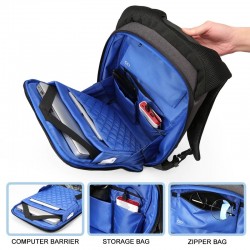 MochilasMochila multifunción de moda - con puerto de carga USB - bolsa para laptop de 13 "/ 15"