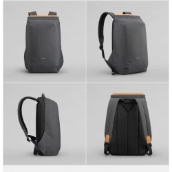 Fashionable backpack - bag for 15'' laptop - with USB charging port - waterproofBackpacks