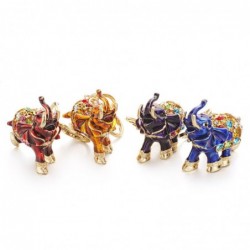 llaveroColorful crystal elephant - keychain