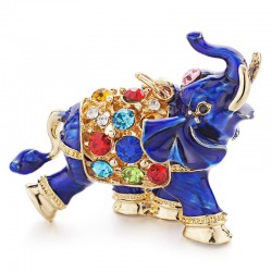 llaveroColorful crystal elephant - keychain