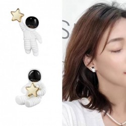 Astronauts with a star - asymmetrical earrings - pendant for necklaceEarrings