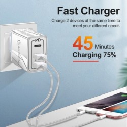 CargadoresUniversal charger - quick charge - 3.0 - PD - USB type-C - 30W