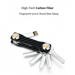 Modern key organiser - carbon keychainKeyrings