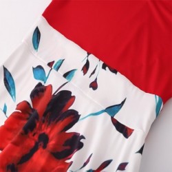 VestidosElegant long dress - summer flowers print - plus size